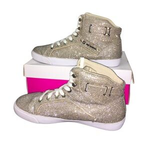 G by Guess Gold Glitter High Top Sneakers ✨